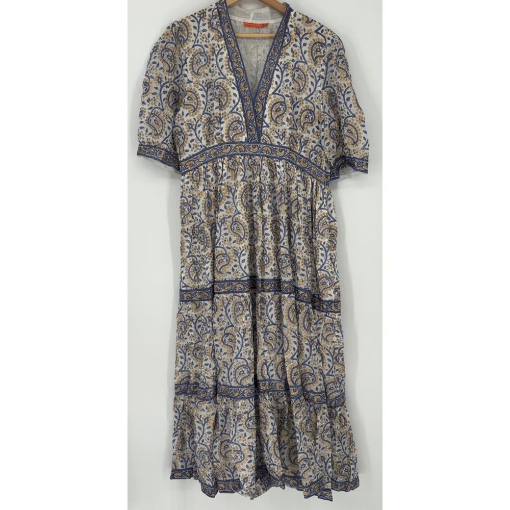 Oliphant V Neck Cuffed Maxi Dress